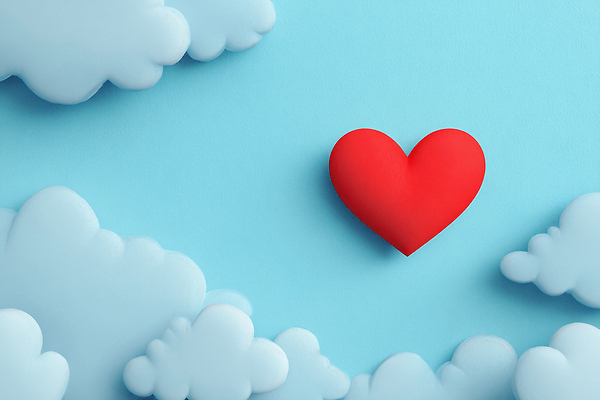 JPG 편집이미지 디자인 감정 상징 컬러 백그라운드 하늘 사랑 그래픽 빨간색 흰색 하트 분위기 그림 장면 이미지편집 AI컴퓨터그래픽 AI인물포토 AI콘텐츠 모양 컨셉 파일형식 AI포토