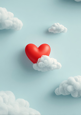 JPG 편집이미지 디자인 감정 백그라운드 하늘 따뜻함 사랑 빨간색 파란색 하트 오브젝트 이미지 장면 이미지편집 AI컴퓨터그래픽 AI인물포토 AI콘텐츠 모양 컬러 파일형식 AI포토