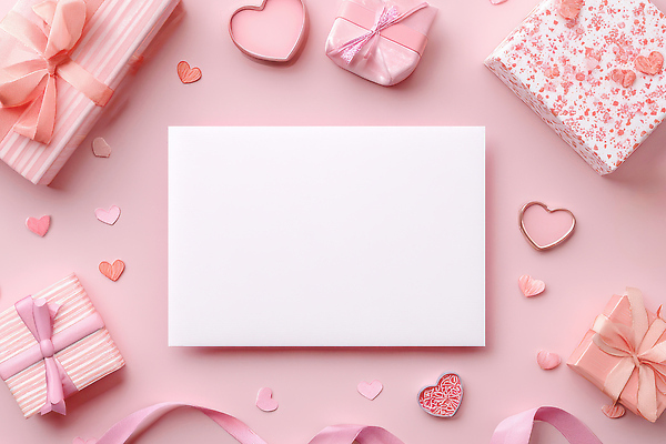 JPG 편집이미지 커플 기념일 분홍색 발렌타인데이 선물 사랑 장식 상자 파티 하트 축하 생일 화장지 테이프 이미지편집 AI컴퓨터그래픽 AI콘텐츠 모양 감정 컬러 컨셉 관계 데이이벤트 문구용품 이벤트 파일형식