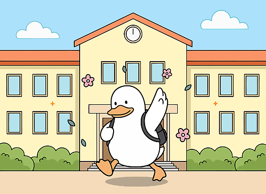 식물 건축물 잡화 교육 감정 학교 관계 모션 조류 표정 라이프 파일형식 벡터 오리 가방 달리기 꽃 건물 풍경 동물 대학교 학생 일상 웃음 즐거움 친구 캐릭터 시간 공간 일러스트 국내일러스트 AI파일 입학 신학기