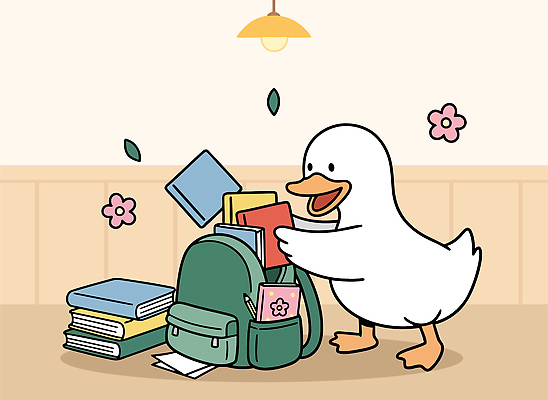 식물 잡화 교육 꽃 감정 놀이 조류 사람 내부 파일형식 벡터 오리 가방 책 정리 오브젝트 실내 모션 꽃잎 어린이 아기 학습 게임 동물 즐거움 그림 일러스트 국내일러스트 AI파일 입학 신학기