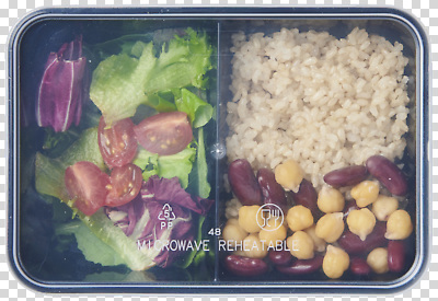 편집이미지 음식 방울토마토 밥 건강 식사 재활용 샐러드 도시락 점심 PNG 격리 간편조리식품 컨셉 토마토 친환경 파일형식