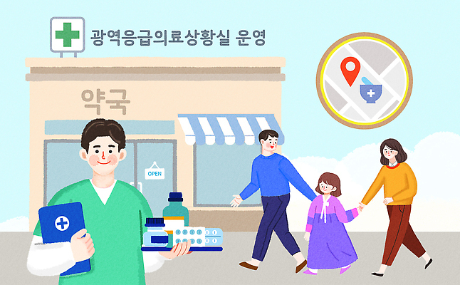 전통 명절 기념일 다수 의학 관계 날씨 휴식 표정 사람 약 병_담는 파일형식 약국 가족 어린이 남자 여자 산책 약사 약병 웃음 건강 서비스 상점 오픈 여러명 맑음 방문 치료 PSD 국내일러스트 일러스트 설날