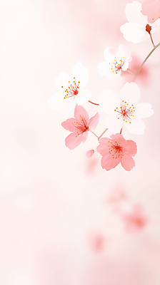 JPG 나무 식물 꽃잎 꽃 줄기 분홍색 컬러 백그라운드 일러스트 자연 생명 봄 벚꽃 흰색 관찰 꽃가루 부드러움 뷰티풀 국내일러스트 계절 모션 감각 가루 생태계 파일형식