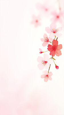 JPG 나무 식물 계절 꽃잎 꽃 상징 분홍색 컬러 백그라운드 잎 일러스트 자연 봄 벚꽃 발전 조화 뷰티풀 국내일러스트 컨셉 생태계 파일형식