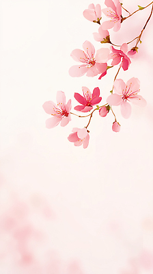 JPG 나무 식물 계절 꽃잎 꽃 분홍색 백그라운드 잎 일러스트 자연 생명 실내 야외 고요 봄 벚꽃 봉오리 뷰티풀 국내일러스트 컬러 내부 생태계 파일형식