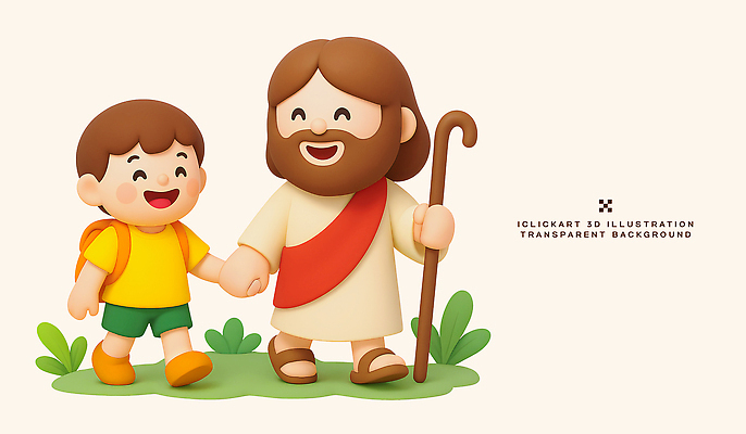 식물 종교 컨셉 관계 모션 표정 사람 3D 신_종교 성경학교 파일형식 여름_계절 예수 어린이 손잡기 걷기 미소 나무 캐릭터 친구 만남 이야기 백그라운드 컬러 동화 편집이미지 편집3D PSD 기독교 여름성경학교