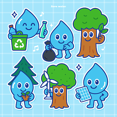 자연요소 식물 컨셉 모션 자연 날씨 그린에너지 보호 사회이슈 친환경 파일형식 벡터 물 절약 재활용 나무 심기 태양에너지 패널 쓰레기 담배 캐릭터 환경 에너지 바람 효율 변화 생태계 일러스트 국내일러스트 AI파일 자연보호 환경보전 물방울