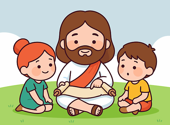 교육 감정 종교 종교용품 관계 모션 표정 말하기 사람 신_종교 파일형식 벡터 예수 어린이 이야기 초원 앉기 관심 대화 친구 웃음 교양 성경 가르침 즐거움 공동체 일러스트 국내일러스트 AI파일 천주교 기독교