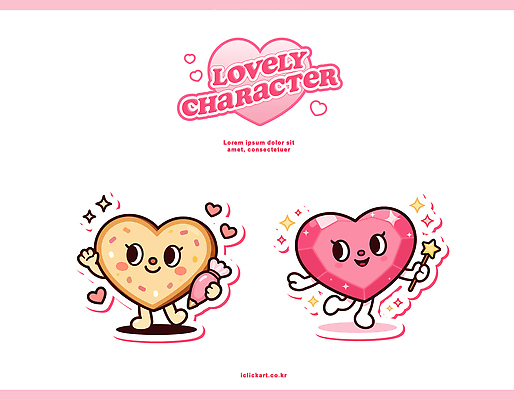 캐릭터 디자인 문화 음료 컬러 일러스트 지팡이 사랑 반짝임 과자 귀여움 하트 즐거움 그림 작품 마법 아이템 상상력 창의성 일러캐릭터 AI파일 모양 감정 컨셉 모션 디저트 미술 파일형식 벡터