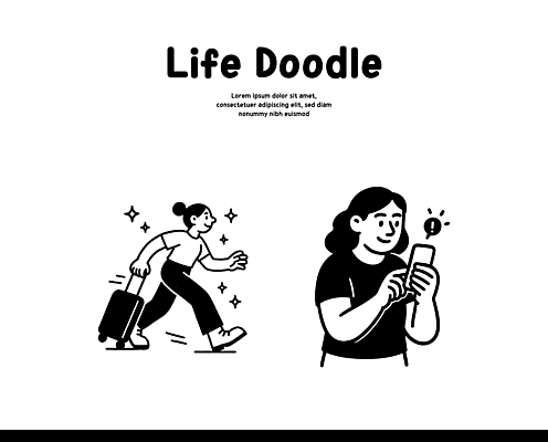 감정 여행 이동 일러스트 모션 대화 사람 취미 일상 친구 스마트폰 걷기 표현 도시 작업 소통 짐가방 국내일러스트 AI파일 컨셉 가방 관계 말하기 라이프 핸드폰 스마트기기 파일형식 벡터