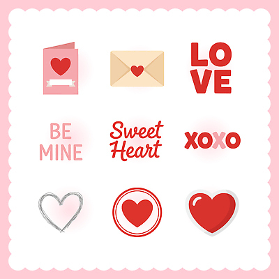 기호 디자인 커플 기념일 감정 일러스트 문구용품 발렌타인데이 사랑 로맨틱 하트 축하 표현 편지 소통 국내일러스트 AI파일 모양 문자 컨셉 관계 데이이벤트 이벤트 오브젝트 파일형식 벡터