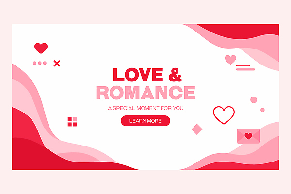 도형 디자인 커플 기념일 가로배너 분홍색 백그라운드 일러스트 발렌타인데이 사랑 이벤트 그래픽 장식 빨간색 축제 로맨틱 현수막 하트 표현 메시지 순간 특별함 국내일러스트 AI파일 모양 배너 감정 컬러 컨셉 관계 데이이벤트 가로 파일형식 벡터