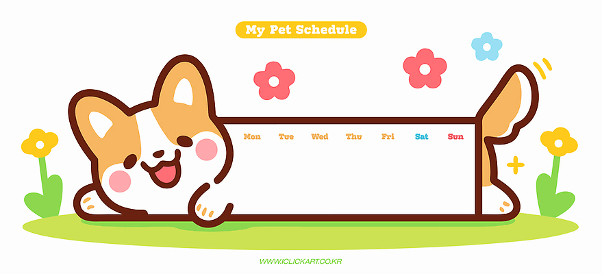 주간 디자인 컬러 일러스트 모션 잔디 일상 반려동물 강아지 계획 정리 일요일 교훈 금요일 목요일 수요일 월요일 일정표 토요일 플래너 화요일 국내일러스트 AI파일 자연요소 식물 동물 컨셉 라이프 개 요일 파일형식 벡터
