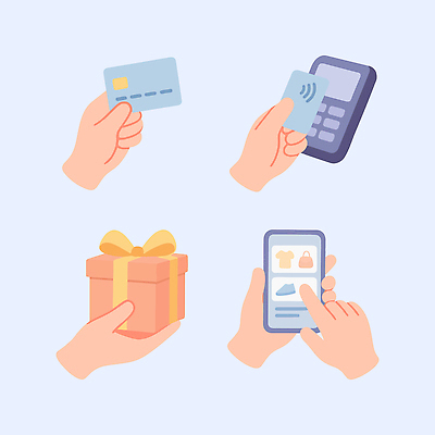 모션 선물 신체부위 금융 핸드폰 스마트기기 쇼핑 상자 스마트 결제 온라인 파일형식 벡터 온라인쇼핑 신용카드 스마트폰 손 모바일 전자상거래 손짓 디지털 구매 확인 선물상자 스마트페이 오브젝트 국내일러스트 AI파일 일러스트