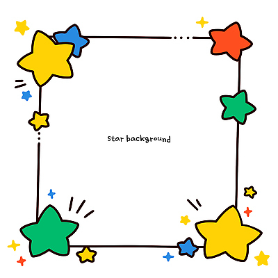 모양 디자인 별 컬러 백그라운드 패턴 일러스트 프레임 그래픽 장식 다양 표현 그리기 테두리 만들기 스타일 국내일러스트 AI파일 자연요소 다수 무늬 모션 파일형식 벡터