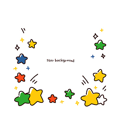 모양 디자인 별 컬러 백그라운드 일러스트 프레임 그래픽 장식 표현 크기 즐거움 그림 작품 장면 조화 상상력 창의성 국내일러스트 AI파일 자연요소 감정 미술 파일형식 벡터