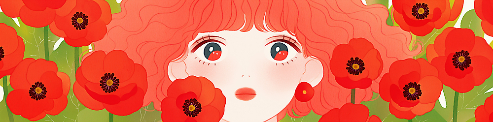 JPG 여자 꽃 감정 얼굴 컬러 일러스트 자연 미소 앞모습 빨간색 초록색 머리 정원 귀걸이 봄 표현 화사함 뷰티풀 스타일 국내일러스트 AI일러스트 AI콘텐츠 식물 계절 뷰포인트 컨셉 장신구 표정 사람 신체부위 생태계 파일형식