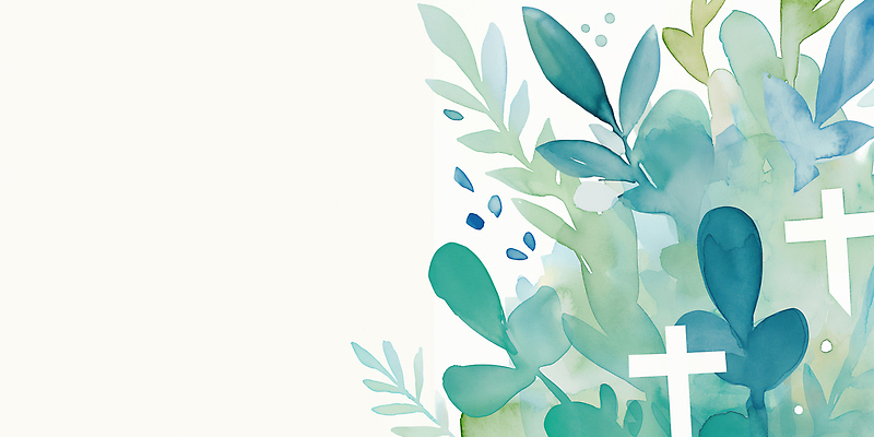 JPG 디자인 감정 기독교 종교 예술 상징 컬러 백그라운드 십자가 잎 일러스트 자연 수채화 미술 장식 평화 그림 예배 세례 국내일러스트 식물 컨셉 문화예술 생태계 파일형식