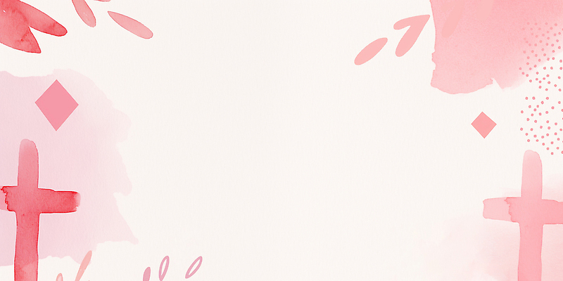 JPG 모양 도형 디자인 기독교 예술 분홍색 컬러 백그라운드 십자가 일러스트 수채화 그래픽 장식 공백 표현 배열 모던 기하학 단순화된 창의력 국내일러스트 종교 무늬 파일형식