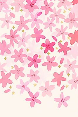 JPG 모양 디자인 계절 기념일 꽃 분홍색 컬러 백그라운드 패턴 일러스트 자연 장식 디지털 봄풍경 금색 벚꽃 장면 흩날리기 국내일러스트 AI일러스트 AI콘텐츠 식물 무늬 모션 풍경 이벤트 봄 생태계 파일형식