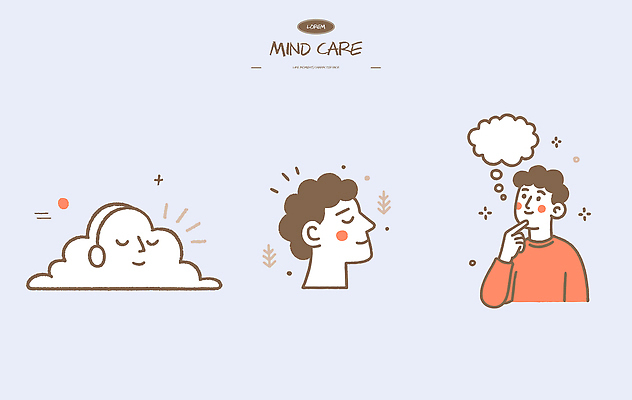 음악 생각 일러스트 상상 휴식 스트레스 관리 사람 마음 편안함 집중 고민 그림 정리 현상 정신건강 국내일러스트 AI파일 감정 컨셉 문화예술 건강 감각 파일형식 벡터