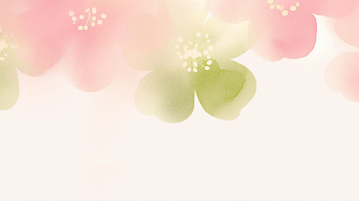 JPG 식물 디자인 꽃잎 꽃 예술 분홍색 컬러 백그라운드 일러스트 봄꽃 자연 추상 수채화 연두색 봄 그림 부드러움 화사함 상큼 국내일러스트 AI일러스트 AI콘텐츠 계절 컨셉 무늬 초록색 감각 생태계 파일형식