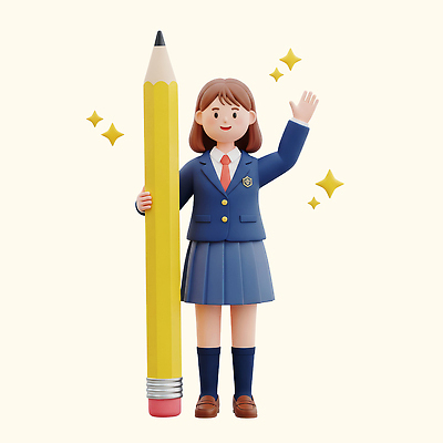 옷 여자 교육 어린이 컨셉 중학생 고등학생 학용품 표정 신체부위 필기구 3D 파일형식 소녀 교복 연필 손 웃음 학교 학습 캐릭터 응원 오브젝트 귀여움 디자인 편집이미지 편집3D PSD 중고등학생