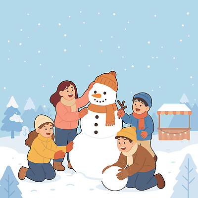 잡화 계절 감정 겨울 관계 말하기 축제 생태계 파일형식 벡터 눈사람 가족 놀이 모션 자연 즐거움 대화 협력 컬러 장갑 행복 야외 추위 친구 사랑 풍경 일러스트 국내일러스트 AI파일 겨울축제