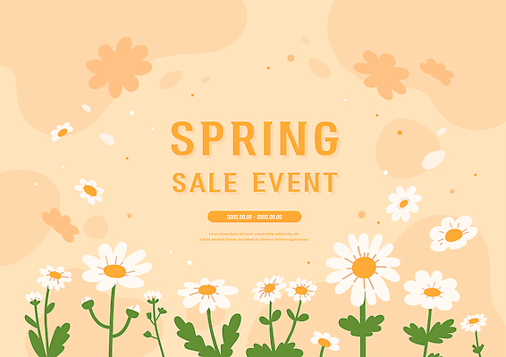 디자인 사계절 꽃 포스터 컬러 꽃밭 일러스트 자연 하늘 사람 풍경 이벤트 일상 여름 세일 봄 알림 상업 화사함 꽃프레임 국내일러스트 AI파일 식물 계절 컨셉 프레임 라이프 생태계 파일형식 벡터