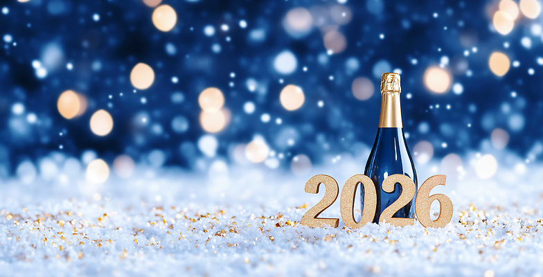 JPG 편집이미지 음료 백그라운드 겨울 조명 새해 기념 장식 반짝임 숫자 파티 축제 축하 샴페인 2026년 이미지편집 병오년 AI컴퓨터그래픽 AI콘텐츠 문자 계절 컨셉 모션 주류 이벤트 연도 파일형식