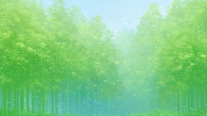 JPG 나무 잎 일러스트 자연 하늘 생명 날씨 나뭇잎 풍경 빛 평화 환경 봄 산책 기운 대기 숲 생태계 조화 산소 국내일러스트 AI일러스트 AI콘텐츠 식물 계절 컨셉 휴식 원소 파일형식