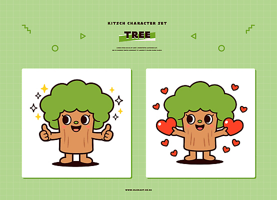 나무 캐릭터 손 디자인 컬러 백그라운드 일러스트 표정 사랑 웃음 그래픽 귀여움 기쁨 마음 표현 긍정 이모티콘 스타일 동심 일러캐릭터 AI파일 식물 감정 컨셉 신체부위 파일형식 벡터