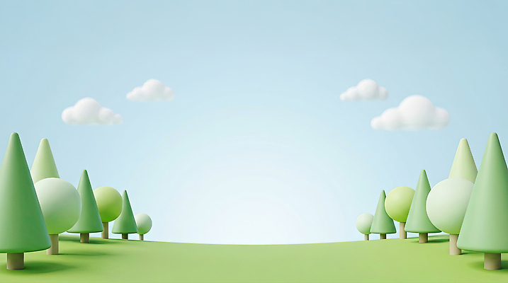 JPG 나무 구름 편집이미지 디자인 공원 자연 하늘 풍경 잔디 초원 그래픽 초록색 파란색 원형 숲 편집3D AI컴퓨터그래픽 AI콘텐츠 자연요소 도형 식물 공공시설 컬러 3D 생태계 파일형식