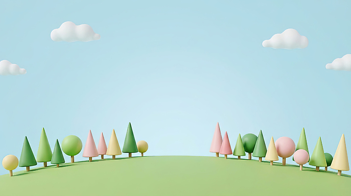 JPG 나무 식물 구름 편집이미지 디자인 컬러 자연 하늘 풍경 초원 장식 여름 조형물 숲 언덕 동산 평면 편집3D AI컴퓨터그래픽 AI콘텐츠 자연요소 계절 미술 3D 생태계 파일형식