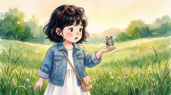JPG 동물 손 원피스 나비 백그라운드 일러스트 자연 미소 소녀 초원 여름 햇빛 평화 재킷 자유 청바지 관찰 놀기 존재 국내일러스트 옷 계절 여자 어린이 곤충 컨셉 바지 모션 표정 신체부위 태양 외투 생태계 파일형식