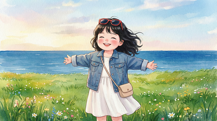 JPG 손 옷 공원 꽃 행복 감정 어린이 바다 일러스트 자연 하늘 사랑 웃음 풍경 초원 해변 일상 여름 자유 청바지 팔 국내일러스트 AI일러스트 AI콘텐츠 식물 계절 공공시설 컨셉 바지 표정 사람 라이프 신체부위 생태계 파일형식