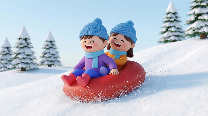 JPG 편집이미지 어린이 백그라운드 겨울 눈사람 스키 웃음 친구 눈 눈송이 언덕 즐거움 썰매 겨울방학 편집3D AI컴퓨터그래픽 AI콘텐츠 자연요소 계절 감정 관계 날씨 방학 겨울스포츠 눈_날씨 표정 사람 3D 파일형식