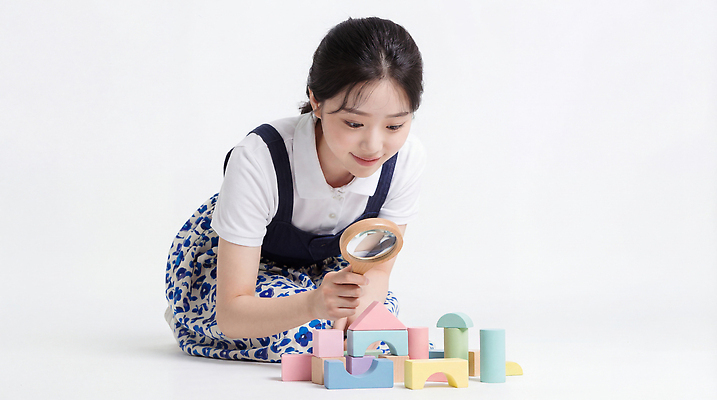 JPG 편집이미지 교육 건축 어린이 컬러 모션 놀이 실내 실험 장난감 블록 놀이방 집중 즐거움 확대경 창의력 의료성형뷰티 편집실사 감정 컨셉 사람 내부 CG 파일형식