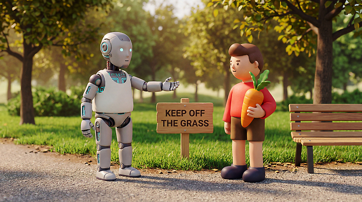 JPG 나무 편집이미지 공원 벤치 모션 자연 기술 대화 경고 사람 소년 잔디 당근 표지판 로봇 즐거움 편집3D AI컴퓨터그래픽 AI콘텐츠 식물 공공시설 남자 감정 어린이 의자 뿌리채소 알림판 말하기 3D 생태계 파일형식