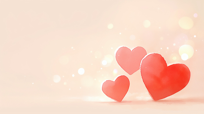 JPG 모양 디자인 기념일 감정 분홍색 백그라운드 일러스트 따뜻함 발렌타인데이 사랑 그래픽 장식 빨간색 빛 맑음 심장 표현 크기 배열 그림 부드러움 국내일러스트 AI일러스트 AI콘텐츠 컬러 데이이벤트 날씨 이벤트 장기_의학 감각 파일형식