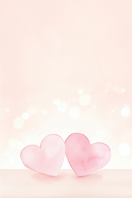 JPG 모양 디자인 커플 기념일 감정 분홍색 백그라운드 일러스트 발렌타인데이 선물 사랑 풍경 장식 하트 크기 그림 부드러움 나란히 국내일러스트 AI일러스트 AI콘텐츠 컬러 관계 데이이벤트 이벤트 감각 파일형식