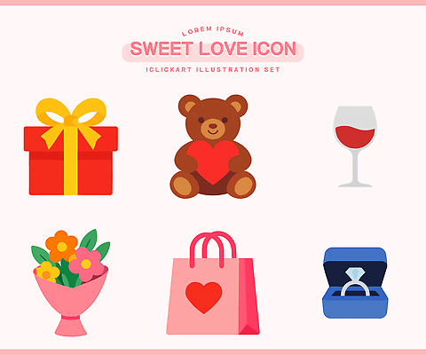 식물 기념일 꽃 감정 인형 컨셉 가방 장신구 데이이벤트 주류 이벤트 파일형식 벡터 꽃다발 선물 곰인형 와인 쇼핑백 반지 사랑 생일 로맨틱 행복 장식 AI파일 일러스트 국내일러스트 발렌타인데이