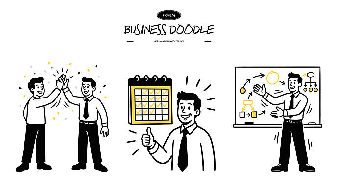 교육 감정 다수 컨셉 비즈니스 관계 사람 파일형식 벡터 협력 달력 그래프 모션 여러명 회의 아이디어 소통 계획 목표 발표 프레젠테이션 동료 성공 기쁨 학습 일러스트 국내일러스트 AI파일