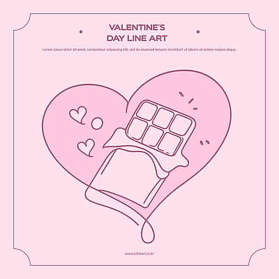 모양 감정 선 음식 컬러 컨셉 관계 데이이벤트 디저트 이벤트 맛 파일형식 벡터 발렌타인데이 초콜릿 하트 디자인 분홍색 사랑 기쁨 그래픽 선물 로맨틱 장식 커플 기념일 달콤 일러스트 국내일러스트 AI파일 라인아트