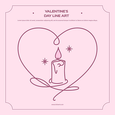 모양 감정 선 컬러 컨셉 초 관계 데이이벤트 이벤트 파일형식 벡터 발렌타인데이 촛불 하트 디자인 분홍색 그림 사랑 기념일 이모티콘 로맨틱 장식 선물 만남 분위기 심볼 커플 축하 예술 일러스트 국내일러스트 AI파일 라인아트