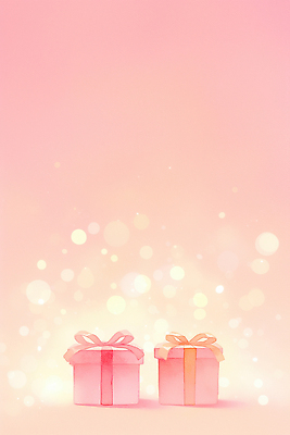 JPG 디자인 기념일 리본 분홍색 컬러 백그라운드 일러스트 포장 발렌타인데이 이야기 선물 이벤트 장식 선물상자 빛 상자 기쁨 두개 축하 생일 오브젝트 뷰티풀 국내일러스트 AI일러스트 AI콘텐츠 감정 컨셉 2 데이이벤트 파일형식