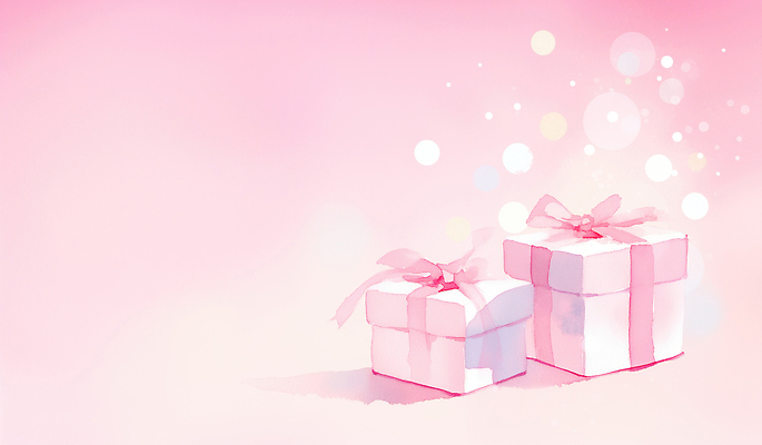 JPG 디자인 기념일 리본 분홍색 컬러 백그라운드 일러스트 가족 발렌타인데이 선물 이벤트 장식 친구 선물상자 상자 파티 기쁨 축하 생일 소중 장면 소원 깜짝 국내일러스트 AI일러스트 AI콘텐츠 감정 컨셉 관계 데이이벤트 파일형식