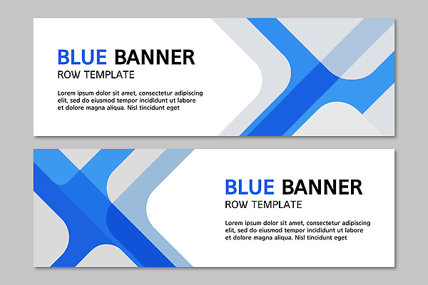 템플릿 디자인 배너 배너템플릿 가로배너 그래픽 파란색 웹 흰색 알림 그라데이션 온라인 구성 마케팅 예시 스타일 배너세트 AI파일 컬러 인터넷 가로 세트 파일형식 벡터