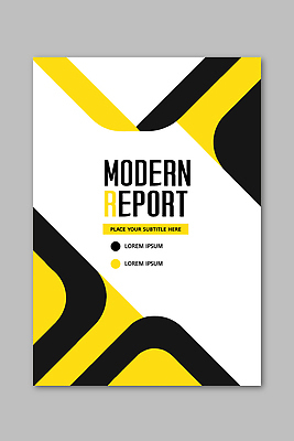 템플릿 선 컬러 파일형식 벡터 보고서 디자인 모던 백그라운드 노란색 검은색 흰색 곡선 서식 비즈니스 문서 기록 편집 이미지템플릿 AI파일 표지디자인 표지 북커버